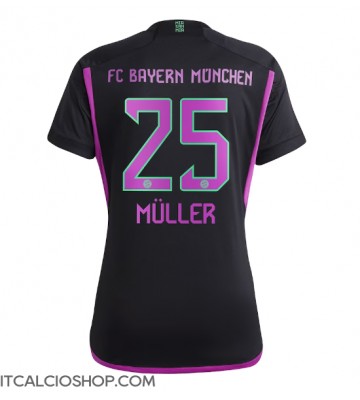 Bayern Munich Thomas Muller #25 Seconda Maglia Femmina 2023-24 Manica Corta